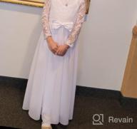 img 1 attached to Sophisticated Vintage Chiffon Flower Girl Dresses by ABAO SISTER review by Michael Baird