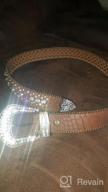 img 1 attached to Stylish Rhinestone Studded Leather Belt For Women - The Ultimate Fashion Accessory! review by David Hayden