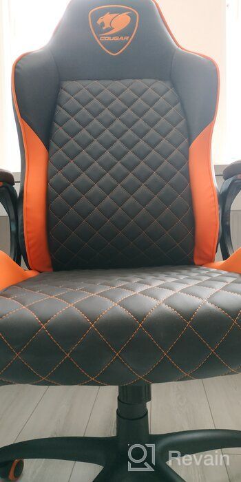 img 3 attached to Gaming chair COUGAR Fusion, upholstery: imitation leather, color: black/orange review by Anastazja Andrzejews ᠌