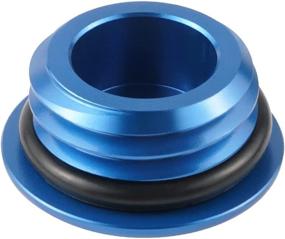 img 2 attached to 🔵 NICECNC Blue Engine Oil Filler Cap Plug Screw Cover | Compatible with Husqvarna 125-501 TC/TE/TX/FE/FC/FX/FS Models 2014-2022 | 50/65 TC 2017-2022 | 85 TC 2014-2022 | 701 Enduro/SuperMoto 2016-2022 | Enhanced Fitment