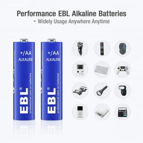 img 1 attached to Long-Lasting High-Performance EBL AA Batteries - Pack Of 28, Leak-Proof Design, 1.5V Double A Alkaline Power