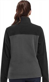 img 3 attached to Women'S Full-Zip Fleece Jacket With Pockets - Soft Polar Coat Sweater