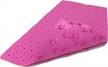 safeland patented non-slip bath, shower and tub mat, 30x15 inch, tpr material, eco-friendly, non-pvc, machine washable, extra-soft, with powerful gripping suction cups, tweed– pink logo