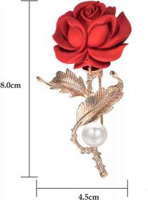 img 3 attached to Add A Touch Of Elegance To Your Outfits With Yoursfs 18K Gold Plated Floral Brooch Pin For Women - Perfect For Cocktail Parties