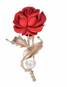 img 4 attached to Add A Touch Of Elegance To Your Outfits With Yoursfs 18K Gold Plated Floral Brooch Pin For Women - Perfect For Cocktail Parties