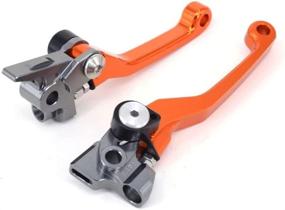 img 3 attached to 🔶 JFG RACING CNC Foldable Brake Clutch Levers for KTM 350 450 SX SXR SXF XCF XCFW XCRW XCW EXCR EXC 14-16 125 150 200 250 300 350 500 SX XC EXC XCFW XCW SXF XCF EXC EXCF(SIX Days) 14-18 - Orange