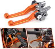 🔶 jfg racing cnc foldable brake clutch levers for ktm 350 450 sx sxr sxf xcf xcfw xcrw xcw excr exc 14-16 125 150 200 250 300 350 500 sx xc exc xcfw xcw sxf xcf exc excf(six days) 14-18 - orange логотип