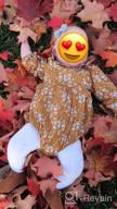 img 1 attached to Adorable Newborn Baby Girl Floral Print Romper With Ruffles And Long Sleeves review by Paul Giordano