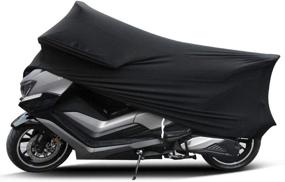 img 2 attached to 🏍️ Stretchy Velvet Indoor Motorcycle Cover - Elastic Dust-Proof Motorbike Cover, 96 Inches