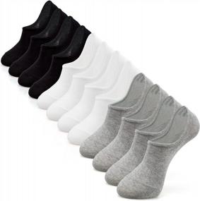 img 4 attached to Stay Comfortable And Slip-Free With IDEGG Women And Men'S Low Cut No Show Socks