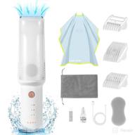 👶 lusn baby hair clipper with vacuum: the ultimate kit for effortless haircuts, 3 guide combs & 18 piece set, waterproof & cordless use, perfect for baby, children, and infants логотип