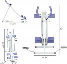img 2 attached to Maximize Your Core Strength With Soozier'S Foldable Ab Workout Equipment - Adjustable Angles And Resistance Bands Included!