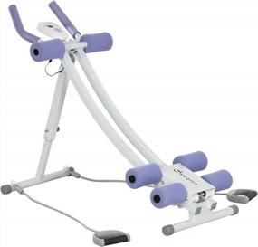 img 4 attached to Maximize Your Core Strength With Soozier'S Foldable Ab Workout Equipment - Adjustable Angles And Resistance Bands Included!