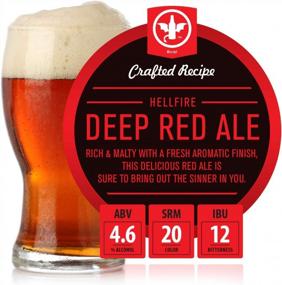 img 3 attached to BrewDemon 2 Gal. Hellfire Deep Red Ale Beer Recipe Kit - Make Delicious 4.6% ABV Craft Beer At Home!