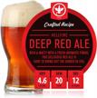 brewdemon 2 gal. hellfire deep red ale beer recipe kit - make delicious 4.6% abv craft beer at home! logo