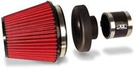🔍 high-performance 2.5-inch filter kit - inclusive of composite velocity stack, filter, and silicone hose kit logo