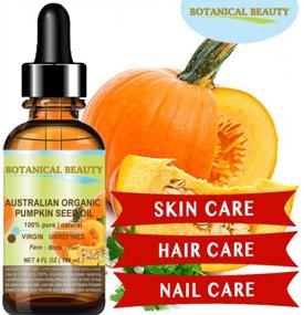 img 3 attached to 🎃 Pure Australian Organic Pumpkin Seed Oil - 100% Natural, Unrefined Cold Pressed Carrier Oil for Skin, Hair, Lips, and Nails. Abundant in Enzymes, Fatty Acids, Iron, Zinc, Vitamins A, C, E, and K - 1 fl. oz. (30ml)