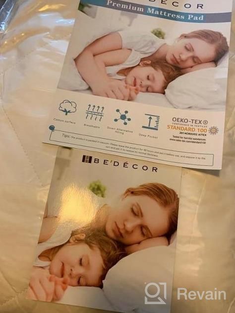 img 1 attached to Soft & Breathable Bedecor Fitted Mattress Pad | Quilted Noiseless Cover With Down Alternative Fiber | Stretchable For Traditional & Air Mattresses | Twin Size, Fits Up To 18-Inches Deep review by Ricky Faith
