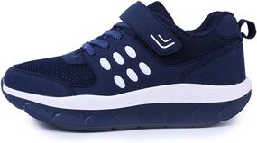 img 3 attached to 👟 DADAWEN Athletic Platform Sneakers: Lightweight, Comfortable Women's Shoes for Enhanced Performance