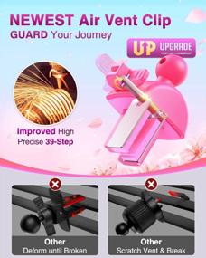 img 1 attached to VANMASS [2022 Pro Version] Military-Grade Car Phone Holder Mount | Dashboard Windscreen Vent Automobile Cradle Van Accessories For IPhone 14 Pro Max 13 12 Samsung, Pink