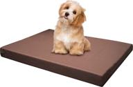 🐶 premium orthopedic dog bed: dogbed4less memory foam platform with waterproof removable cover - small to extra large sizes logo