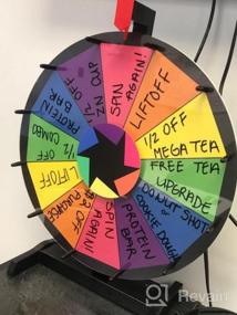 img 6 attached to DIY Insertable Prize Wheel, 18-Inch Tabletop Spinning Wheel With 14 Slots And Fortune Design - Ideal For Carnival And Spin Games - WinSpin DIY Series