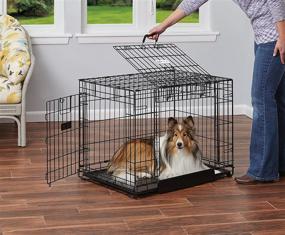 img 3 attached to 🐶 MidWest Homes for Pets Ovation Double Door Dog Crate, 30-Inch: Secure & Spacious Crate for Dogs