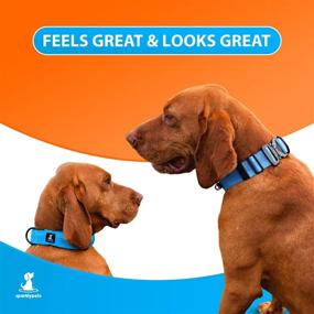 img 3 attached to 🐾 SparklyPets Bungee Wide Dog Collar: Handle, Quick Release, Thick & Soft Collar for Large and Medium Dogs