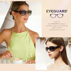 img 3 attached to EYEGUARD поляризованные солнцезащитные очки для женщин ретро винтажные солнцезащитные очки для вождения UV400 защита