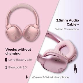 img 3 attached to PowerLocus Wireless Bluetooth Headphones Over Ear With Bass-Mode Button, Foldable Hi-Fi Stereo Sound, Soft Memory Foam Earmuffs, Metal Extendable Sides And Built-In Microphone For Phone/PC/TV