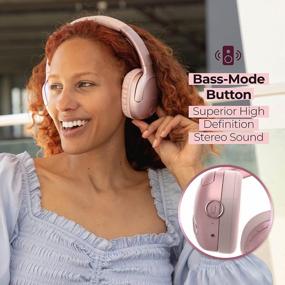 img 2 attached to PowerLocus Wireless Bluetooth Headphones Over Ear With Bass-Mode Button, Foldable Hi-Fi Stereo Sound, Soft Memory Foam Earmuffs, Metal Extendable Sides And Built-In Microphone For Phone/PC/TV