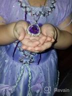 img 1 attached to Teardrop Amethyst Necklace - Vcmart 💜 Fashion Jewelry Gift for Girls with Amulet review by Liz Taylor