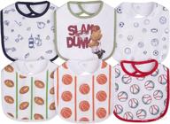 👶 large cotton waterproof baby toddler bibs (6 pack) for drooling, teething, eating - girls & boys, ages 3-24 months логотип