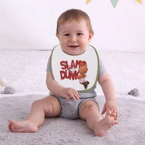 img 3 attached to 👶 Large Cotton Waterproof Baby Toddler Bibs (6 Pack) for Drooling, Teething, Eating - Girls & Boys, Ages 3-24 Months