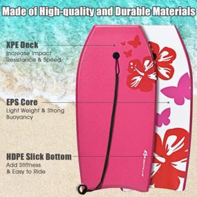 img 3 attached to Ride The Waves With Goplus Boogie Boards: Lightweight And Durable Boards For Beach, Sea, And Pool Fun!