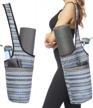 extra large yoga mat bag with pockets and zipper - fits most mats logo