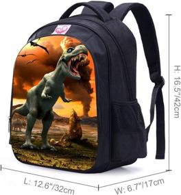 img 1 attached to Dinosaur Backpack MATMO Backpacks Bookbag Backpacks : Kids' Backpacks