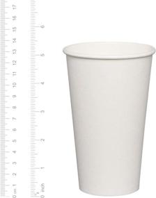 img 3 attached to ☕ High-Quality [100 Pack] 16 oz. White Paper Hot Cups for Coffee - Efficient and Convenient!