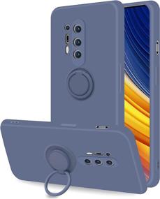 img 4 attached to Coqibel For OnePlus 8 Pro 5G Case [ Liquid Silicone With 360° Ring Kickstand And Car Mount Function]