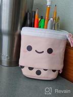 img 1 attached to Get Organized In Style With ANGOOBABY'S Cute Standing Pencil Case And Makeup Pouch – Perfect For Students And Professionals! review by Latrice Dixon