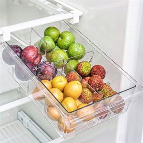 img 3 attached to HOMEREFORM Pull Out Refrigerator Organizer Bins