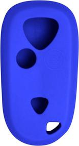 img 3 attached to 🔵 Enhanced Keyless2Go Silicone Cover Protective Case for FCC E4EG8D-444H-A Remote Key Fobs - Blue