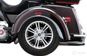 img 1 attached to 🏍️ Chrome Rear Fender Flares for 2009-2019 Harley-Davidson Trike Motorcycles by Kuryakyn 7214 - 1 Pair, Black