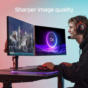 img 1 attached to 🖥️ HYPERX ARMADA 27 - 1440p, 165Hz, 1ms, All-In-One Package: Including Desk Mount - HyperX Armada 27 HD