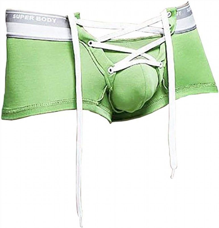 Linemoon Mens Sexy Underwear Boxer Brief for Sex Mesh See Through Lingerie