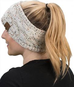 img 3 attached to Stay Warm & Stylish With Funky Junque Cable Knit Headband!