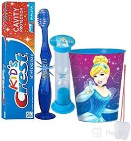 img 1 attached to Princess Cinderella Toothbrush Toothpaste Mouthwash