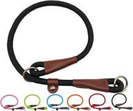 maypaw slip collar nylon rope choke collar for dog training - no pull martingale dog collar for small, medium, and large dogs logo