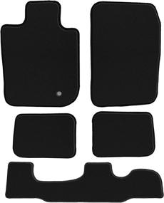 img 2 attached to 🚗 GGBAILEY Lincoln Aviator 2003-2005 Black Loop Floor Mats - Driver, Passenger, 2nd & 3rd Row