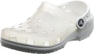 👞 crocs unisex classic transparent comfortable men's shoes ideal for mules and clogs logo